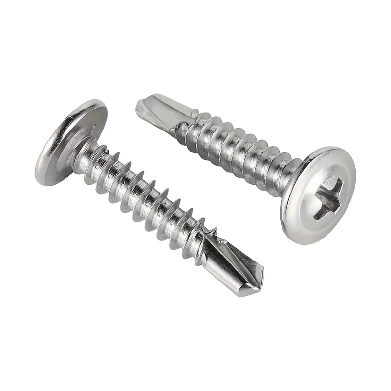 Viti autoperforanti con rondella a testa tonda SUS410